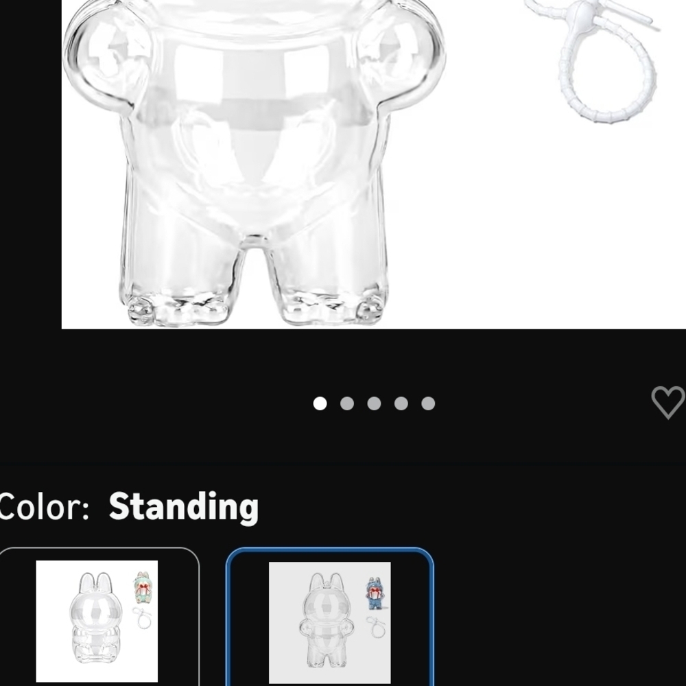 Clear Bear-Shaped Water Bottle